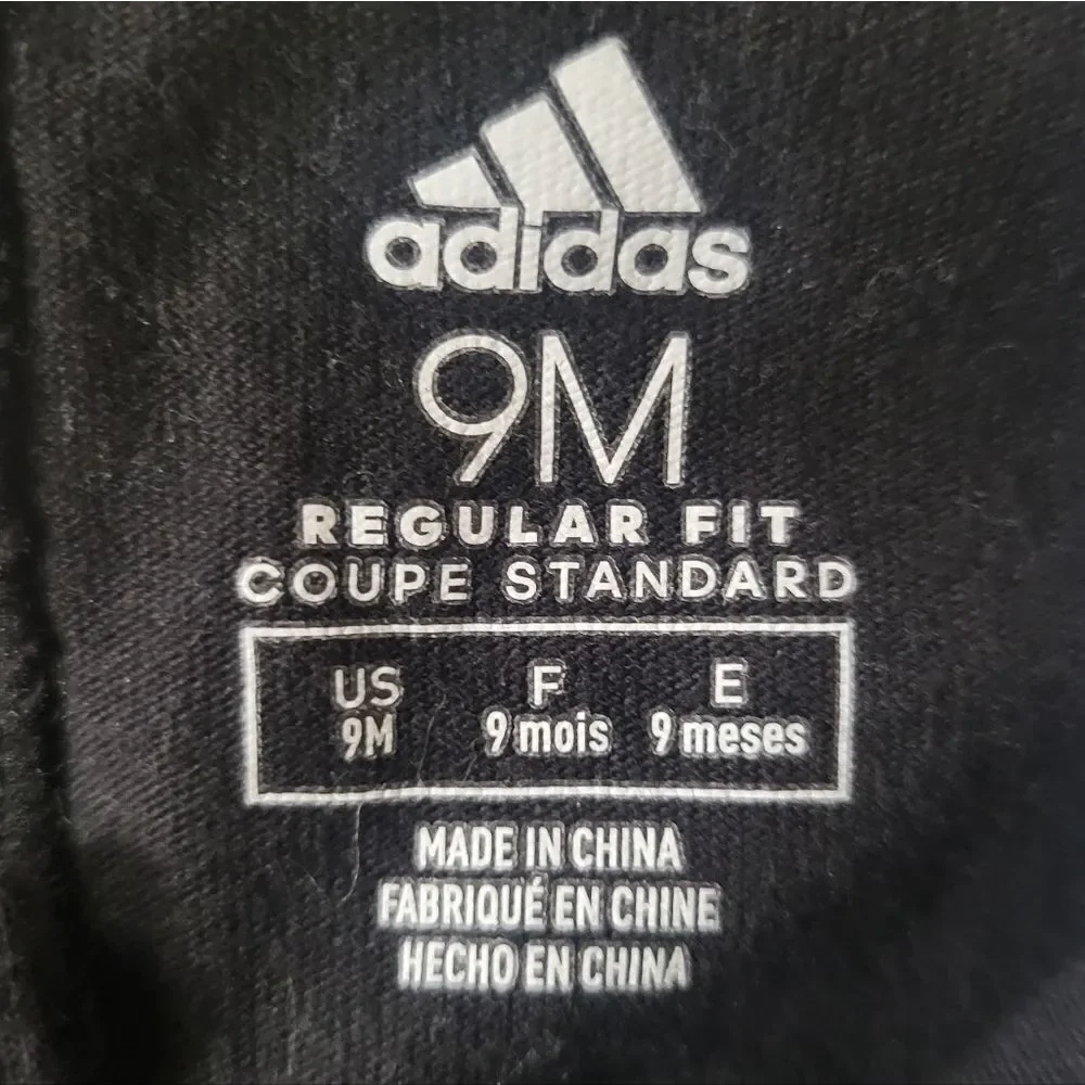 Adidas Black and Red Short Length Baby Romper